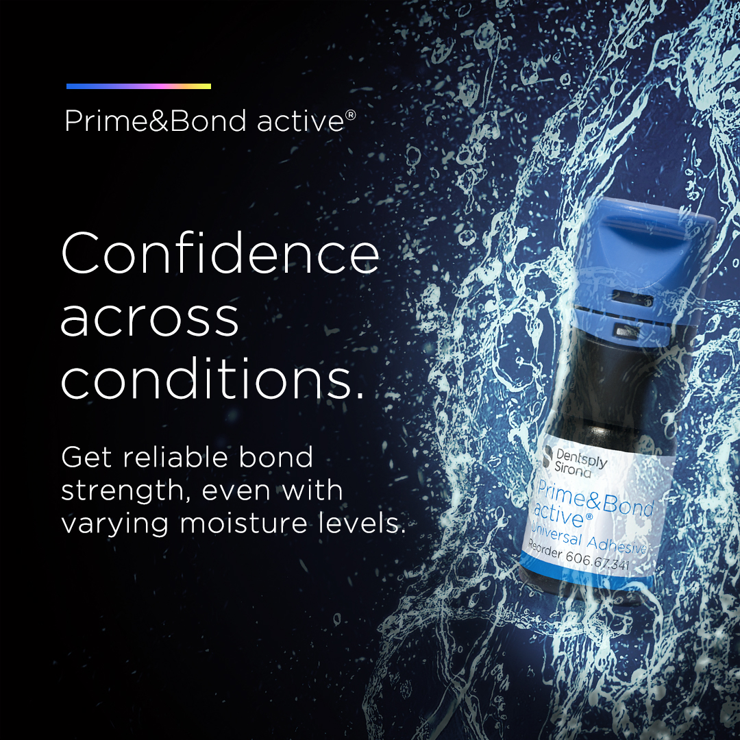 Prime&Bond active® adhesive is formulated to actively guard against leading causes of adhesive failure—including varying moisture levels. Learn more here: ms.spr.ly/6016cmyPn