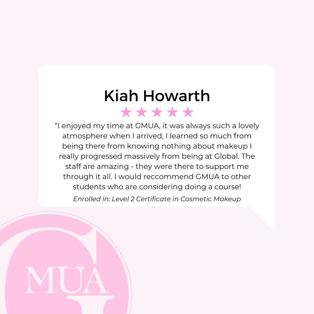 Global_MakeUp's tweet image. Spreading the love with some sparkle from our students ✨💖 A glowing review that warms our hearts and fuels our passion. Here's to more creative journeys and transformations at Global Makeup Academy! #StudentLove #GlobalMakeupAcademyFamily