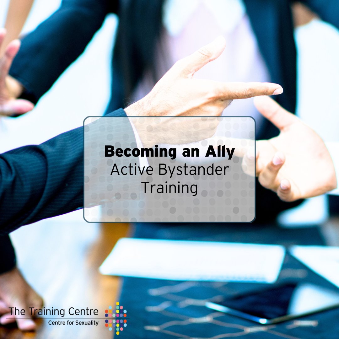 Our 'Becoming an Ally' training workshop helps employees learn how to respond to bullying or harassment and empower someone who is experiencing harm.⁠ Visit centreforsexuality.ca/corporate-trai… for more information and to inquire about our corporate training offerings. #yyc #alberta #dei