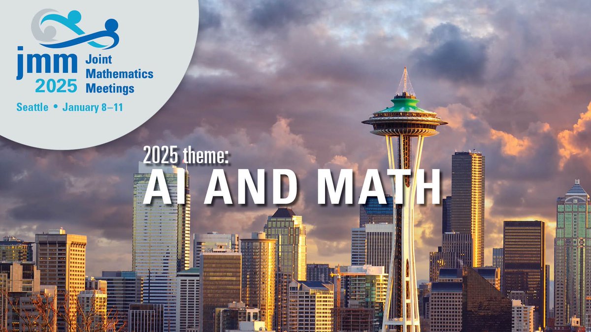 The Joint Mathematics Meetings is seeking proposals for workshops, panels, and other events for the next JMM, Jan 8-11, 2025 (#JMM2025). AI-related proposals are welcomed, but are not required. More information: buff.ly/3TlM9og (pdf) Submit at: buff.ly/49D3YWZ