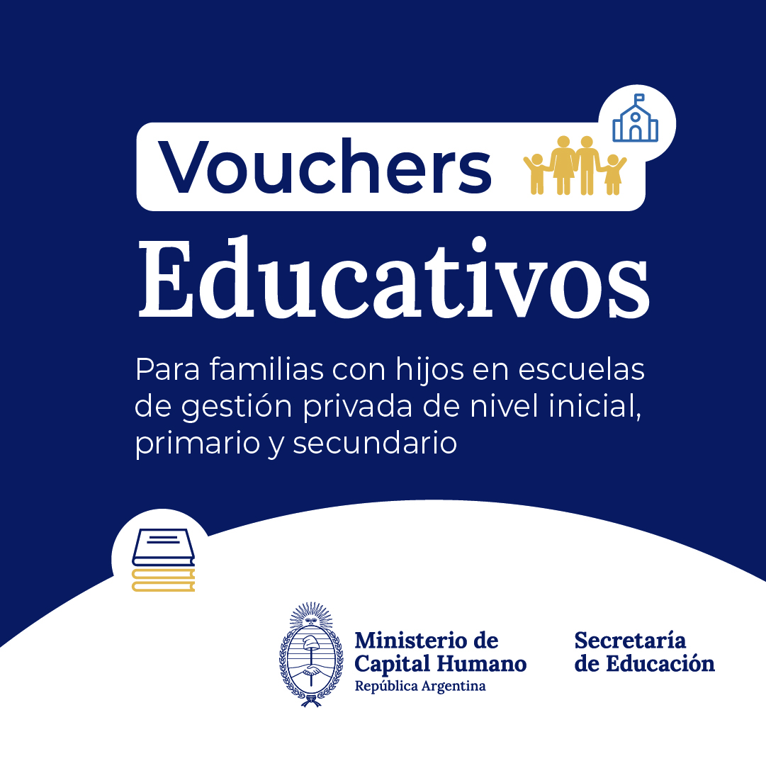 MinCapHum_Ar's tweet photo. Lanzamos los Vouchers Educativos para ayudar a las familias con hijos que están estudiando en colegios privados.

La inscripción comienza el 3 de abril en https://t.co/9IrCvBQAev https://t.co/g5Jq7b6eoG
