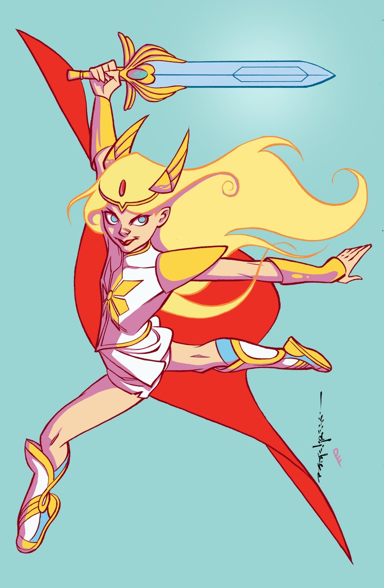 She-Ra lines by Brian Stelfreeze! Colors by me. Thanks for the fun @ColorJams