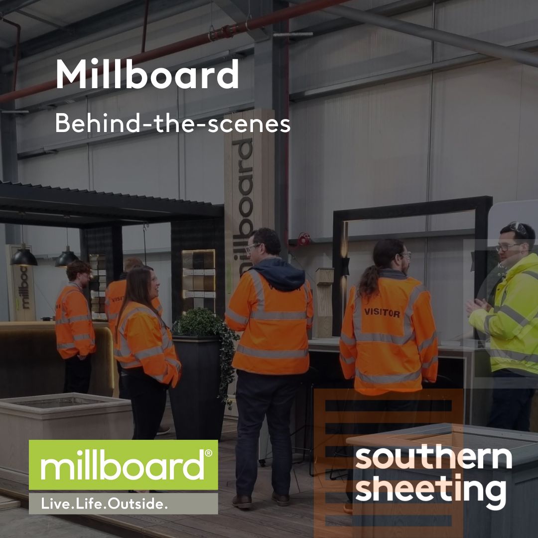 SSSRoofing's tweet photo. Last week, members of our Sales and Marketing teams visited @Millboard for an exclusive tour of their factory and to take part in a training session to learn about Envello Cladding. https://t.co/8GQlzKUTvz