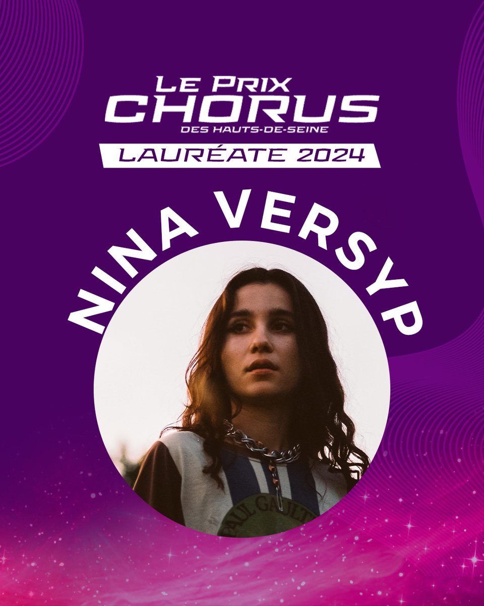 festivalchorus's tweet photo. NINA VERSYP remporte le Prix Chorus 2024 !! 🏆🏆
Elle a aussi gagné le Coup de cœur Rock en Seine !! 🏆

Bravo aussi aux participants : Cindy Pooch • Frieda • Laventure • Nastyjoe

#chorus #chorus24 #prixchorus https://t.co/ikSFwa4jsT