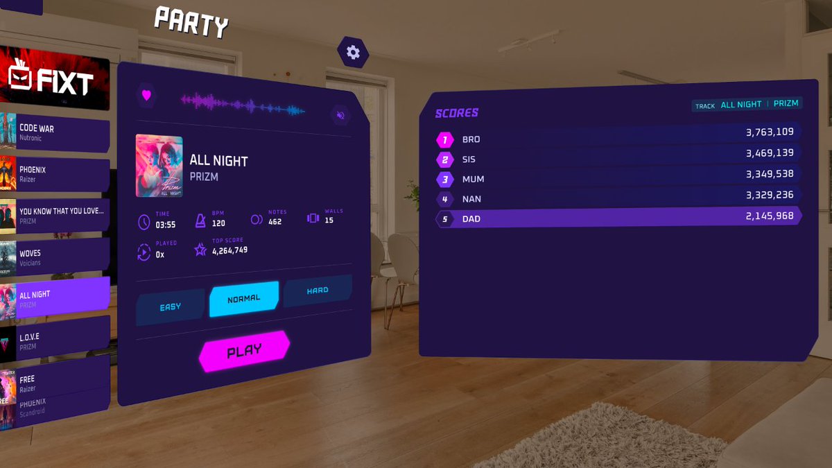 Apple Vision Pro users will now be able to compete using the same device in Guest Mode with Party Mode. The addition offers an arcade-style leaderboard, allowing players to enter initials & save scores locally without impacting the device owners Game Center leaderboard progress!