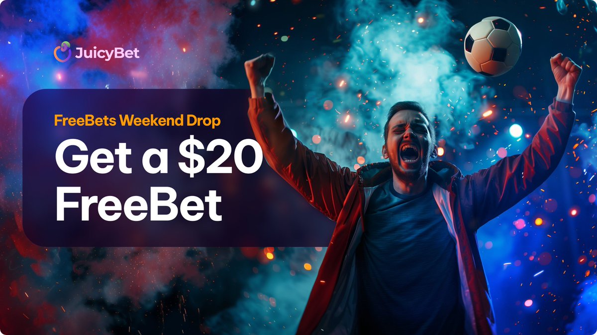 YourJuicyBets's tweet photo. It's that time of the week! FreeBets Weekend Drop! 🔥

Place a bet this weekend and unlock GUARANTEED #FreeBet!

🔸 Bet $10+, share your wallet in the comments, and score a guaranteed (!) $10 FreeBet.
🔸 Big bets ($10+) will land 10 lucky guys a whopping $20 FreeBet!

#Giveaway open March 22-24. Make your weekend a winning one! 🏆