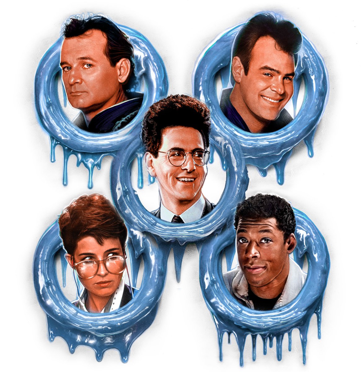 PaulShipper's tweet photo. 40 years of @Ghostbusters! I've created #art for one of my all time favourite franchises over the years! For @SideshowFineArt &amp; @empiremagazine (I've given those a #GhostbustersFrozenEmpire twist). Can't wait to see it! Use Promo Code: GB40 for 40% off!  https://t.co/cFGGNspR3e https://t.co/u0MVmkKRFY