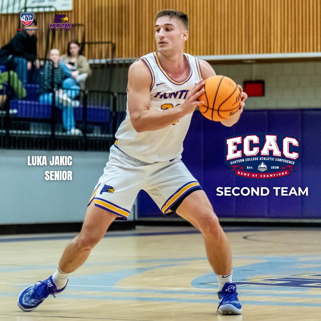 🏀 | @ECACSports 𝐇𝐎𝐍𝐎𝐑𝐒 Congratulations to @BaruchAthletics Devin Nicholson and @HunterAthletics Luka Jakic on earning All-ECAC accolades! 🔗: ow.ly/HRW350QZQv6 #TheCityPlaysHere #d3hoops | @CUNY
