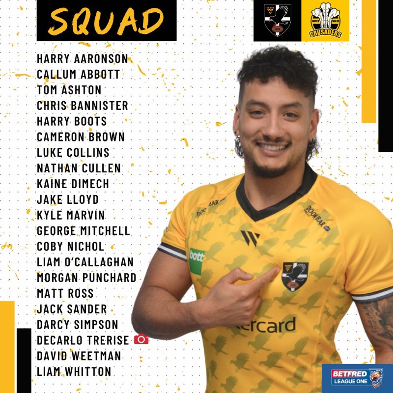 CornwallRLFC's tweet photo. 𝗦𝗤𝗨𝗔𝗗 𝗟𝗢𝗖𝗞𝗘𝗗 𝗜𝗡 🔐

🥁 Here is your Loganair squad announcement for Sunday's game against @NWCrusaders 

🤝 @FlyLoganair 

⬇️ Read More

💛🖤 #Kernowkynsa #RugbyLeague