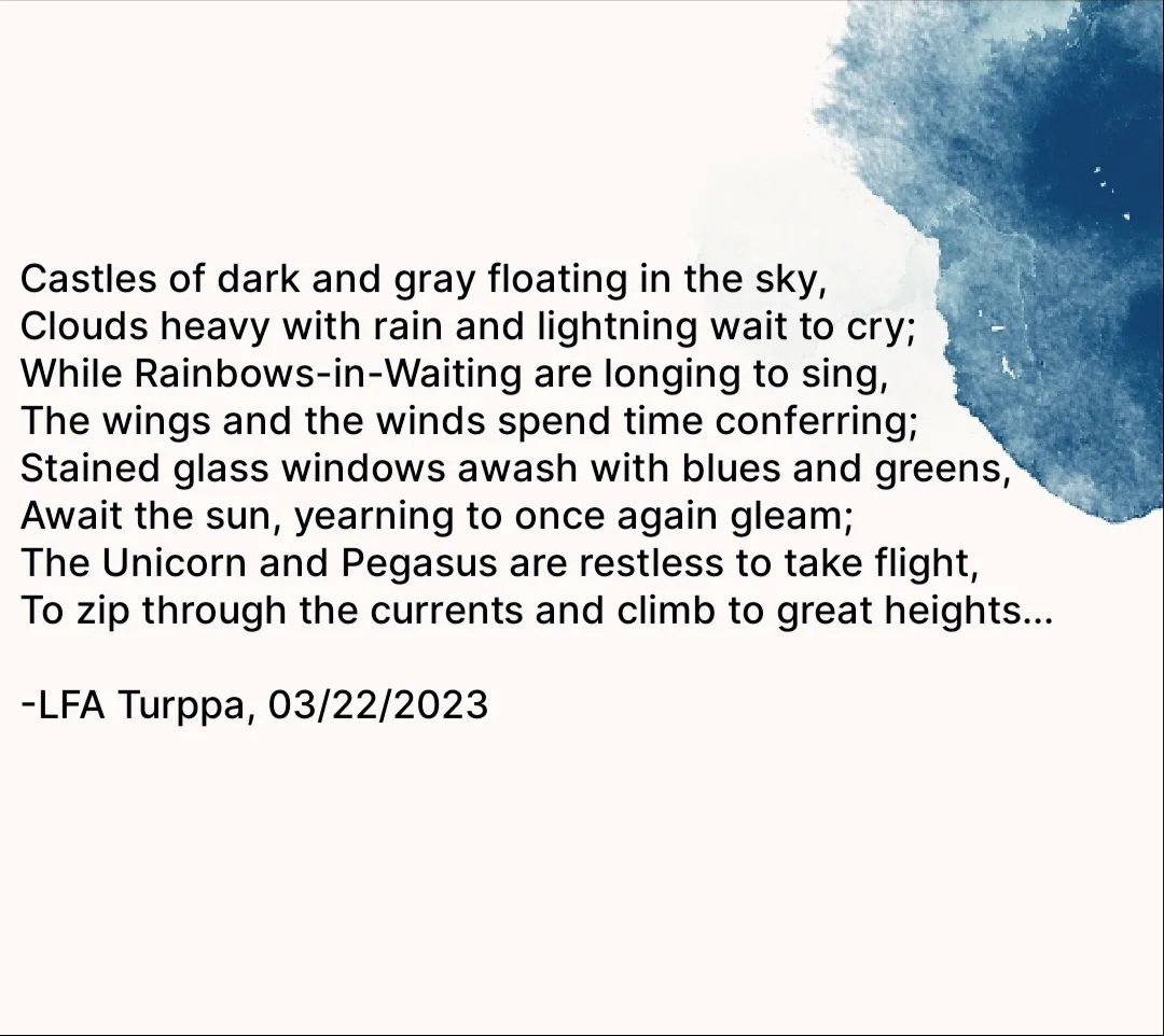LFATurppa's tweet photo. Friday poem! 💕

Sorry my posts have been somewhat threadbare: we're going through a massive cross country move. Hopefully the currents await us!

#mentalhealth #ptsd #bipolardisorder #depression #anxiety #panicattacks #writing #healing #poetry https://t.co/X3xPi6XcPx
