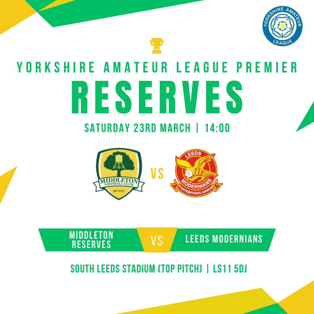 Only fixture for the club this weekend and it’s the Reserves who welcome Leeds Modernians as we look to get back to winning ways after a disappointing loss last week. #UTM 🔰