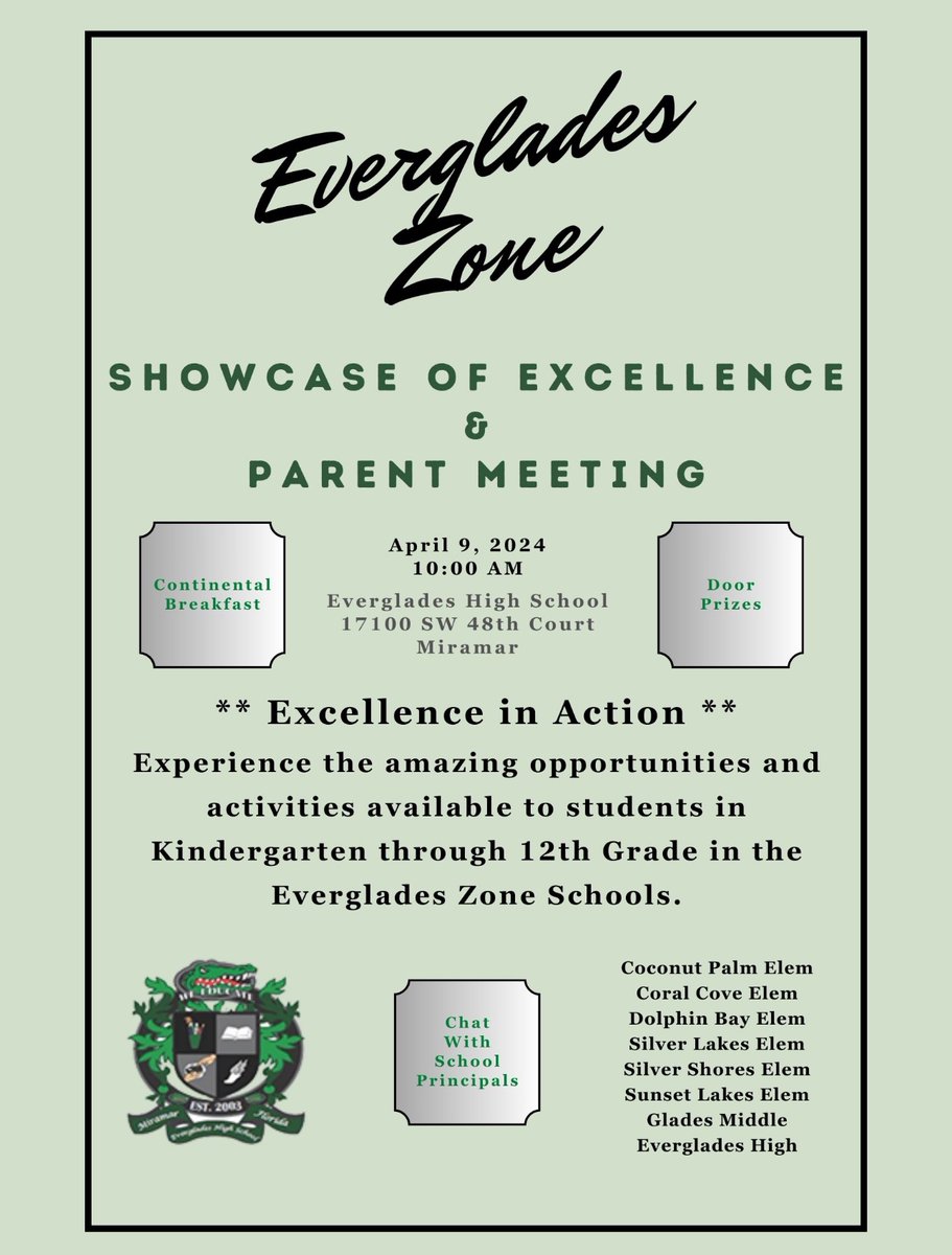 Come see EXCELLENCE IN ACTION! @browardschools @BCPS_South