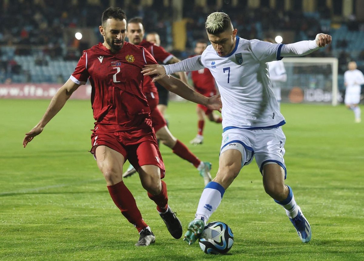 SystemFoot's tweet photo. [#Amical🌐] Le #Kosovo 🇽🇰 l’emporte 1-0 contre l’#Arménie 🇦🇲 !

⚽️ #Rashica 25’

#ARMKOS https://t.co/lYeCkzr987