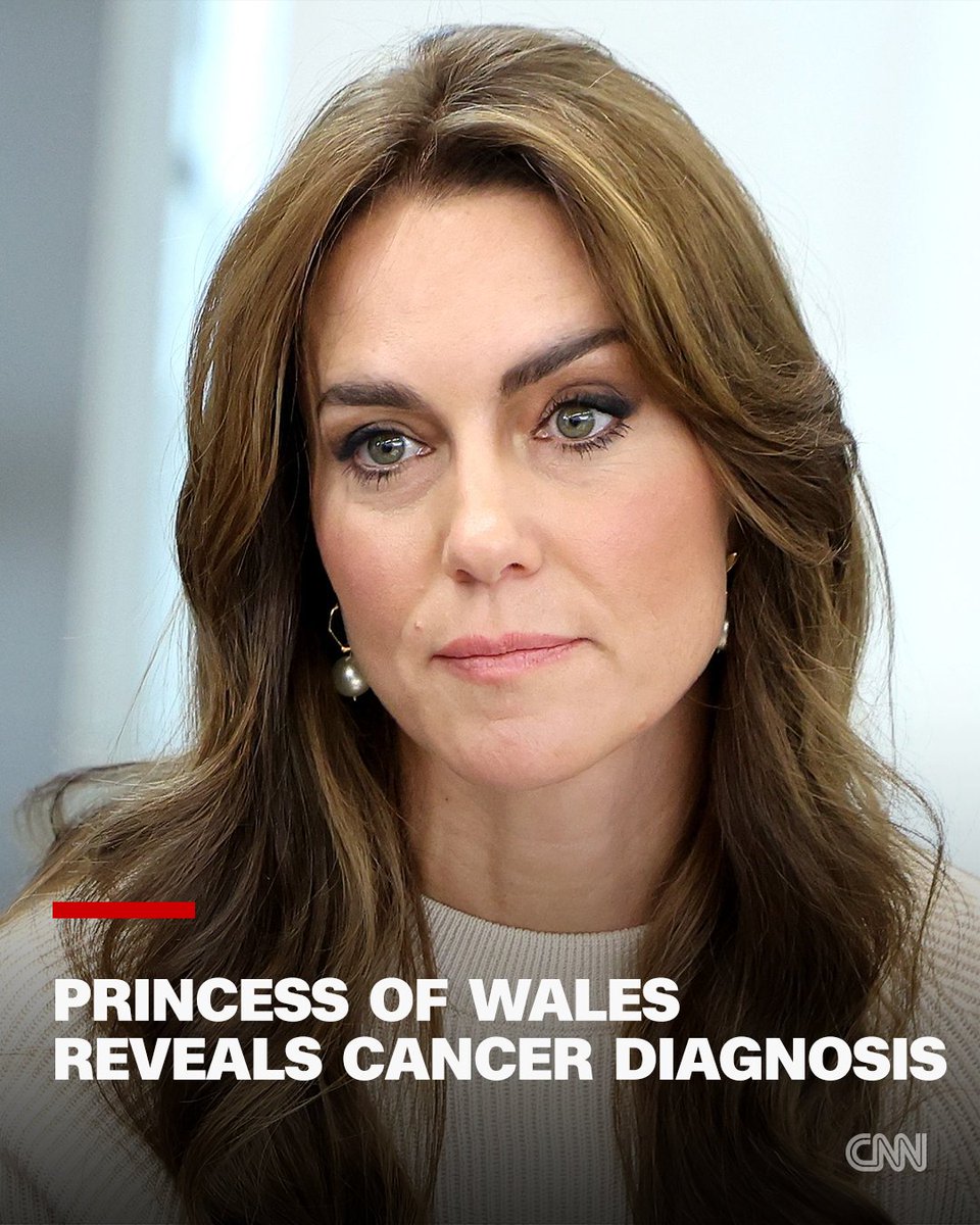 Catherine, Princess of Wales, reveals she has cancer, saying in a video message that the diagnosis was a 'huge shock' cnn.it/3TrveRr