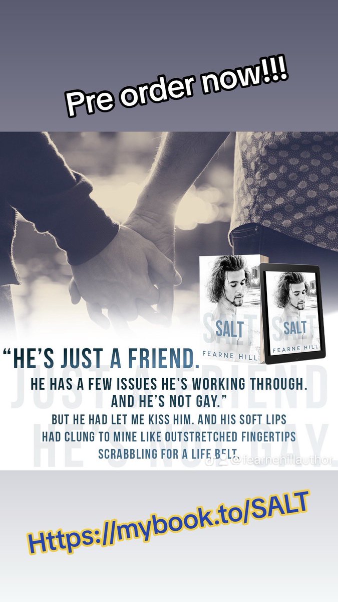 FearneHill's tweet photo. Out 10th April!
https://t.co/76mBtLQuXp
💜synaesthesia
💜hurt-comfort
💜angst
💜salt farming…
#GayRomance #KindleUnlimited #synaesthesia #loix #ilederé #loveislove https://t.co/Jcp7oNYMli