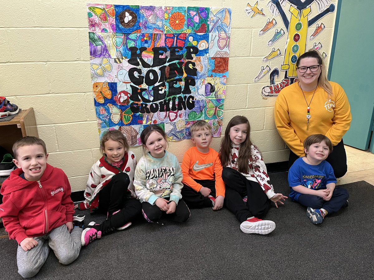 Our Kinder’s have been working on a collaboration project for Education Week—-Keep Going, Keep Growing 🌸🦋 #PlantingPositivity #NLEduWeek2024 <a href="/Seahawks2407/">St. Joseph's Elementary</a>