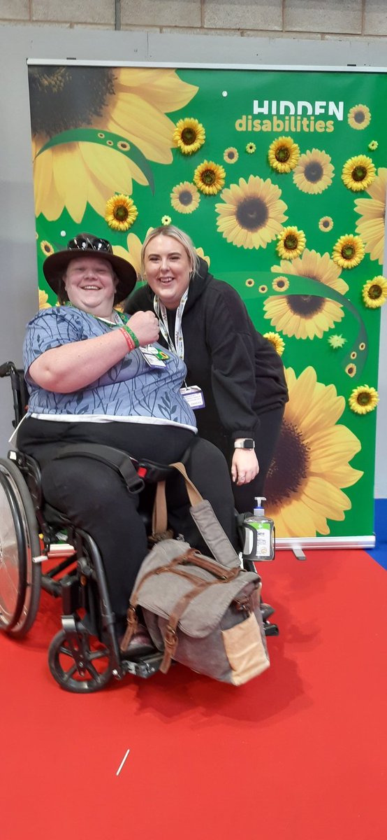 Our Co-Chair Sarah was at @NaidexShow yesterday and got to meet Rebecca and the lovely team from Hidden Disabiltites @sunflwrlanyards DANSN is part of the sunflower scheme. @BchcEquality #NAIDEX #NotAllDisabilitiesAreVisible #NeurodiversityCelebrationWeek