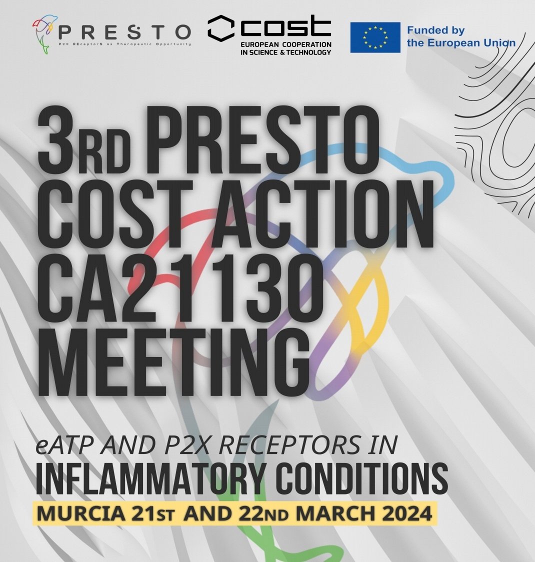InsValencia's tweet image. The 3rd @prestocostcomms meeting has finished and I go back home full of ideas and new knowledge. Great scientists, warm Murcia and wonderful people working on #p2xreceptors!  #prestocost2023 #COSTaction