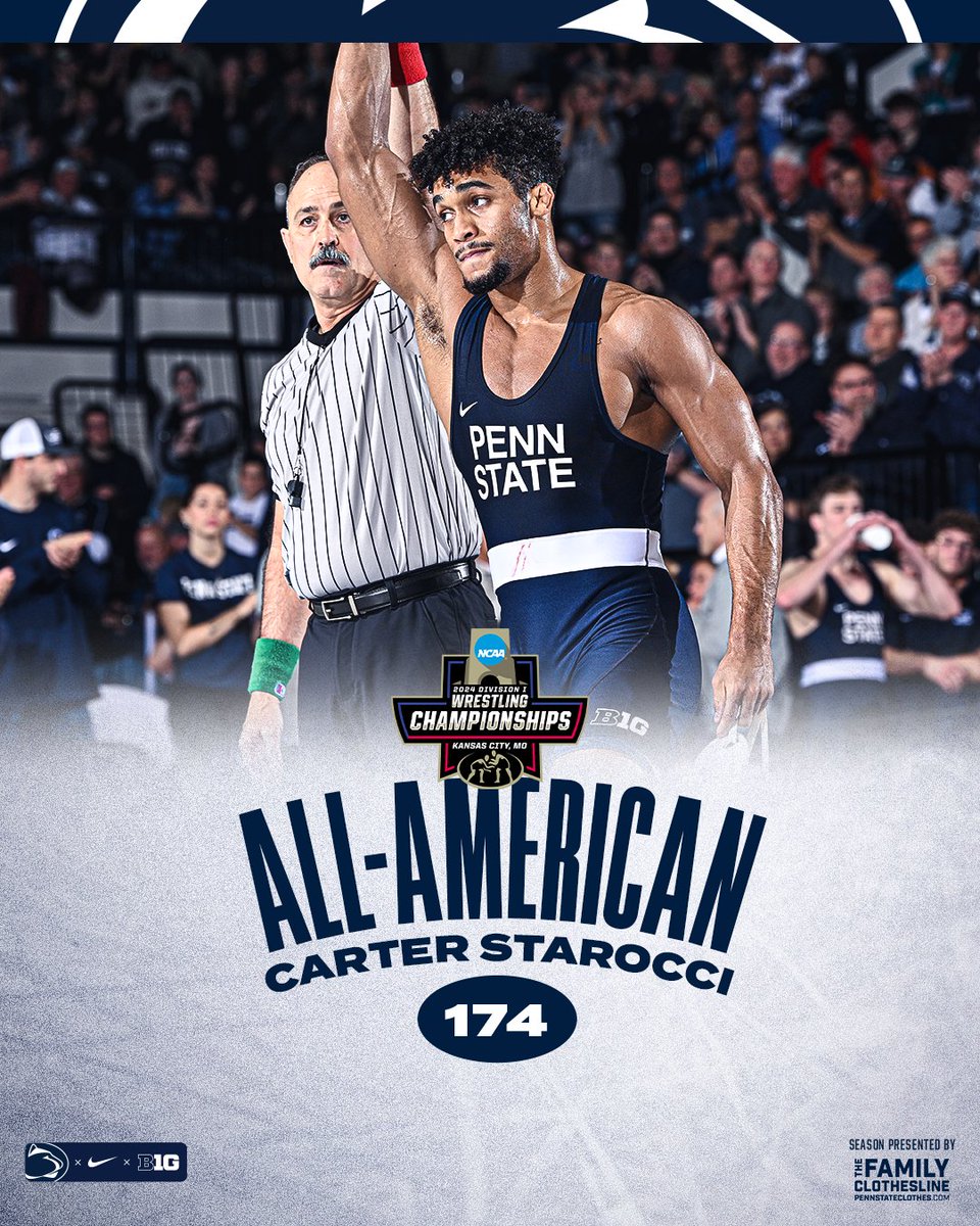 CARTER STAROCCI THE 4-0 WIN OVER MEKHI LEWIS! Starocci is a 4X All-American and he's in to the national semifinals! #PSUwr