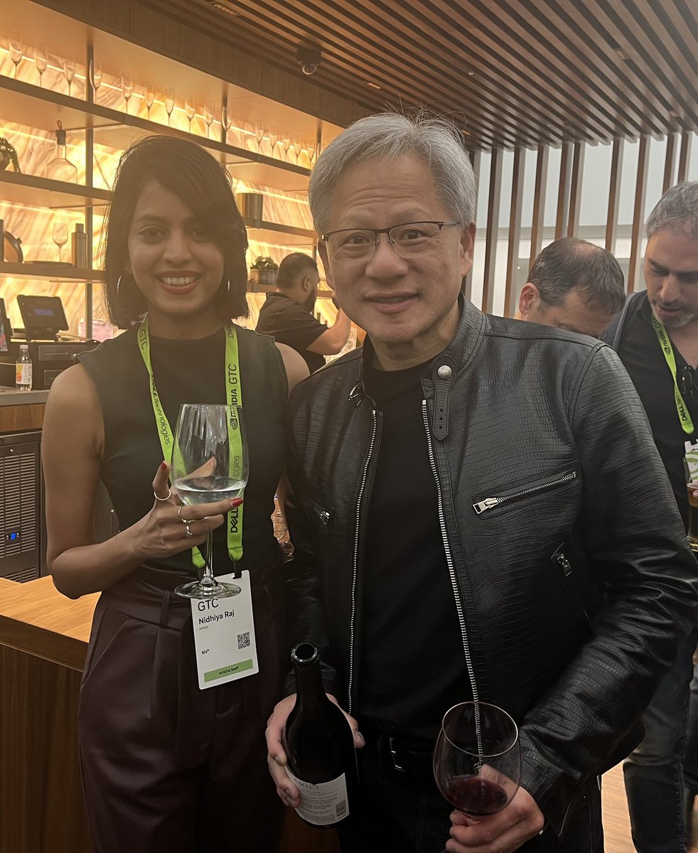 What a week this has been for the world of #AI! Ending on a high note!💚😎 NVIDIA #GTC #GTC2024 #MyGTCStory #JensenHuang #SnapToWinGTC2024 #ProudNVIDIAN