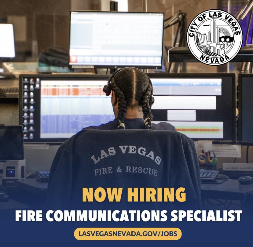 Do you have what it takes to be a part of the Las Vegas Fire & Rescue team? 🔥 Don't miss this exciting opportunity to serve as a Fire Communications Specialist ☎️ 🚨with Las Vegas Fire & Rescue. Link here: governmentjobs.com/careers/lasveg…