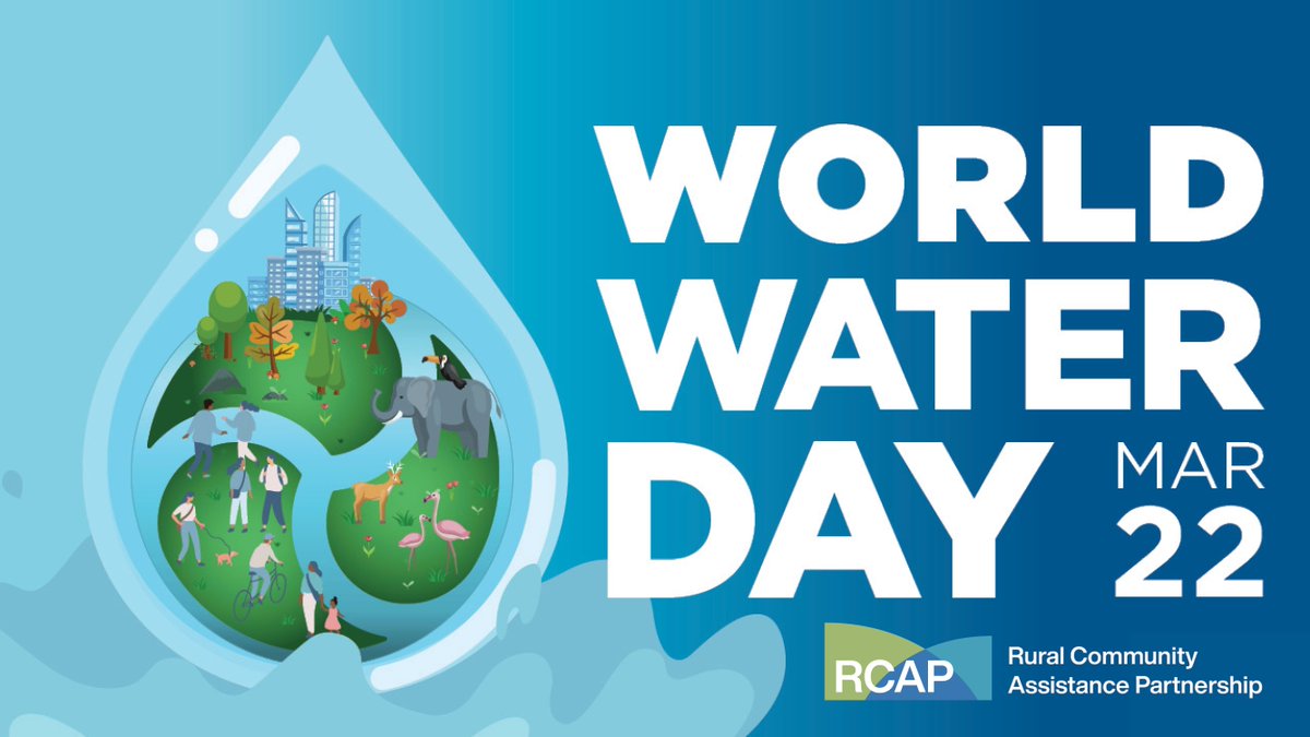Happy #WorldWaterDay! RCAP has proudly assisted rural and Tribal communities in ensuring residents have access to clean drinking water for 50 years, and will continue working to bring clean water to the 2 million Americans who still lack access today. 💧