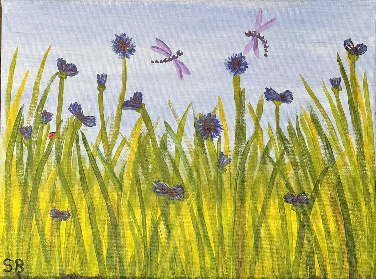 JustDaisyDream's tweet photo. Still here, not gone - just been quiet with intermittent health struggles and family pressures but wanted to pop by and share a painting I did last night which I’m quite pleased with. Only my second painting attempt. #MHHSBD #JustDaisyDreaming https://t.co/HR4Ix2HKkM