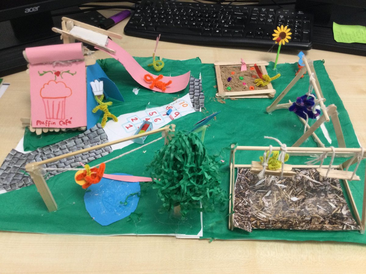 MissD_Primary's tweet photo. I have been absolutely blown away by the effort my Year 6's have put into making their playgrounds in DT this half term. 😍👏 They loved doing this unit! @kapowprimary https://t.co/yKsH1hgHL8