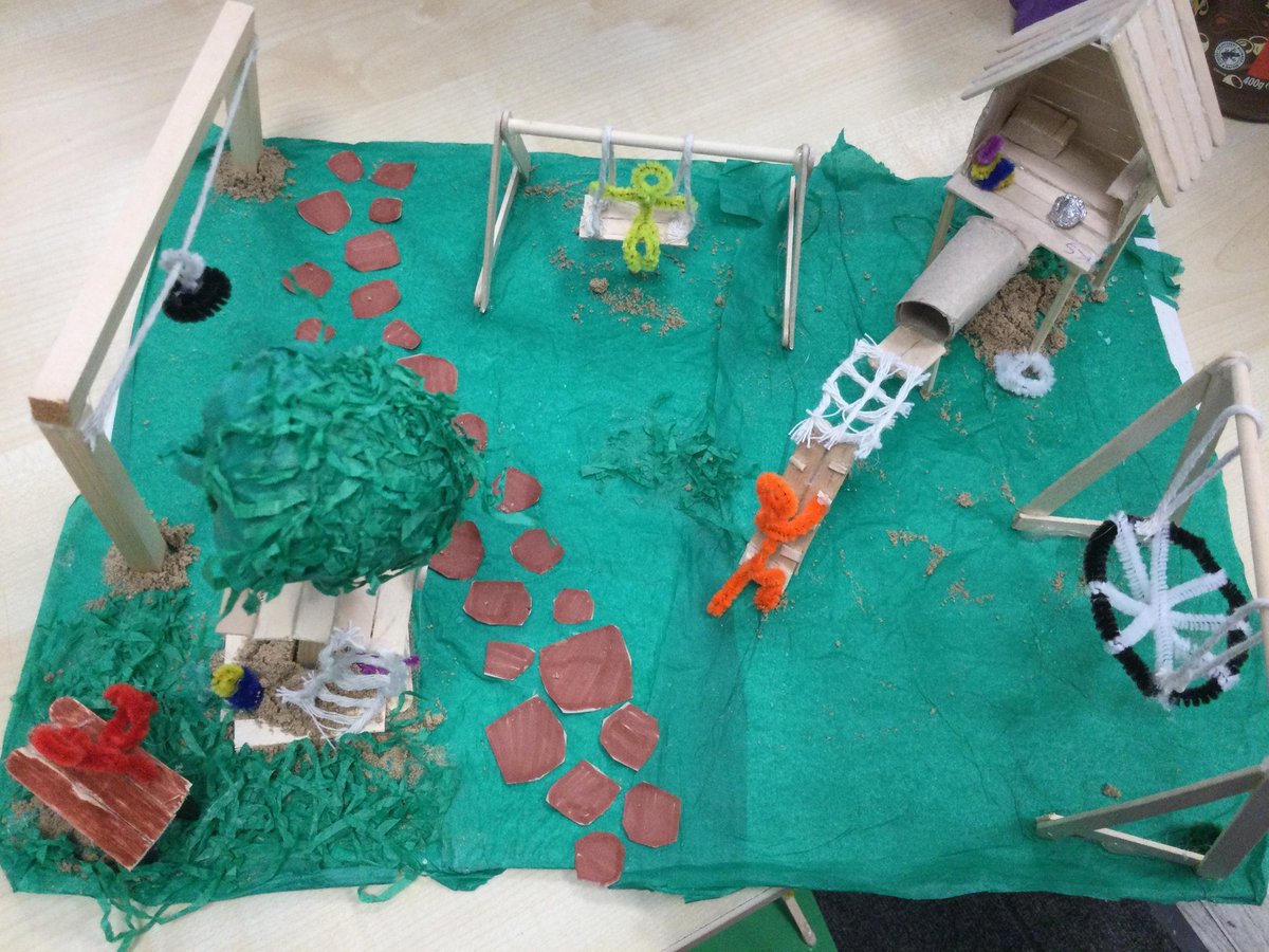 MissD_Primary's tweet photo. I have been absolutely blown away by the effort my Year 6's have put into making their playgrounds in DT this half term. 😍👏 They loved doing this unit! @kapowprimary https://t.co/yKsH1hgHL8