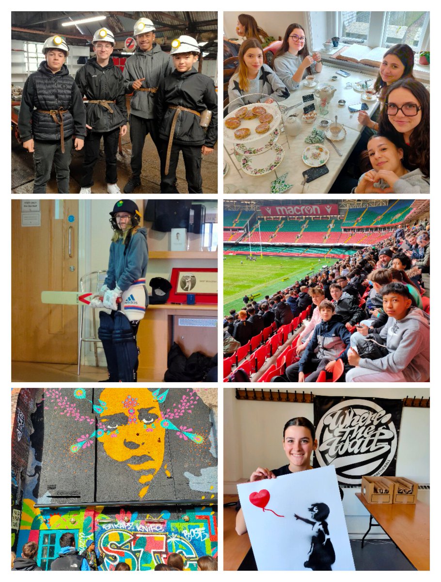 Notre séjour au 🇬🇧 s'achève sur une note artistique  avec une graff session! Nous revenons avec des souvenirs plein la tête 🤩. Ce n'est pas tous les jours qu'on regarde un match de rugby à Principality Stadium ou qu'on descend au fond d'une mine 👷 ! And now, back to @ClgCazeres