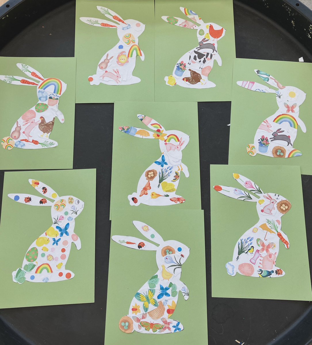 MrJTench's tweet photo. Year 2 have done a fantastic job with their Easter stained glass bunnies 🐇 you can clearly see they are taking real pride in their work and enjoy their learning ☺️🐇 @AllsaintsRCP https://t.co/GtspTJnlLg