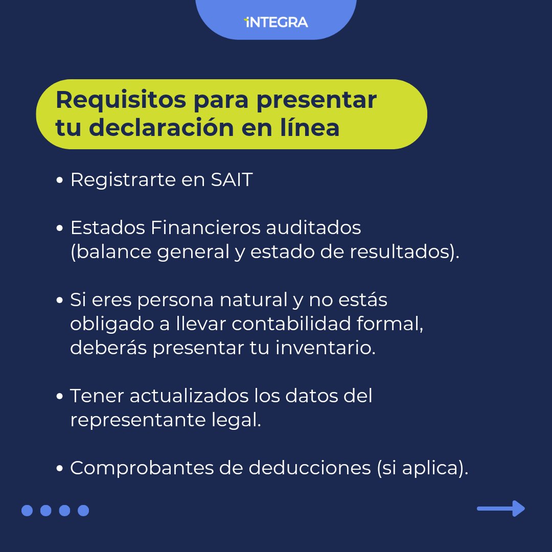 Integra_Int's tweet photo. ⏰El plazo para presentar tu declaración de impuestos municipales está a punto de vencer. 

Por suerte, ahora puedes tomar acción desde cualquier lugar gracias a SAIT, pensando en tu comodidad 🖥️💼.

📌Recuerda ser puntual al declarar y evita preocupaciones futuras. https://t.co/G9e3tvxyQp