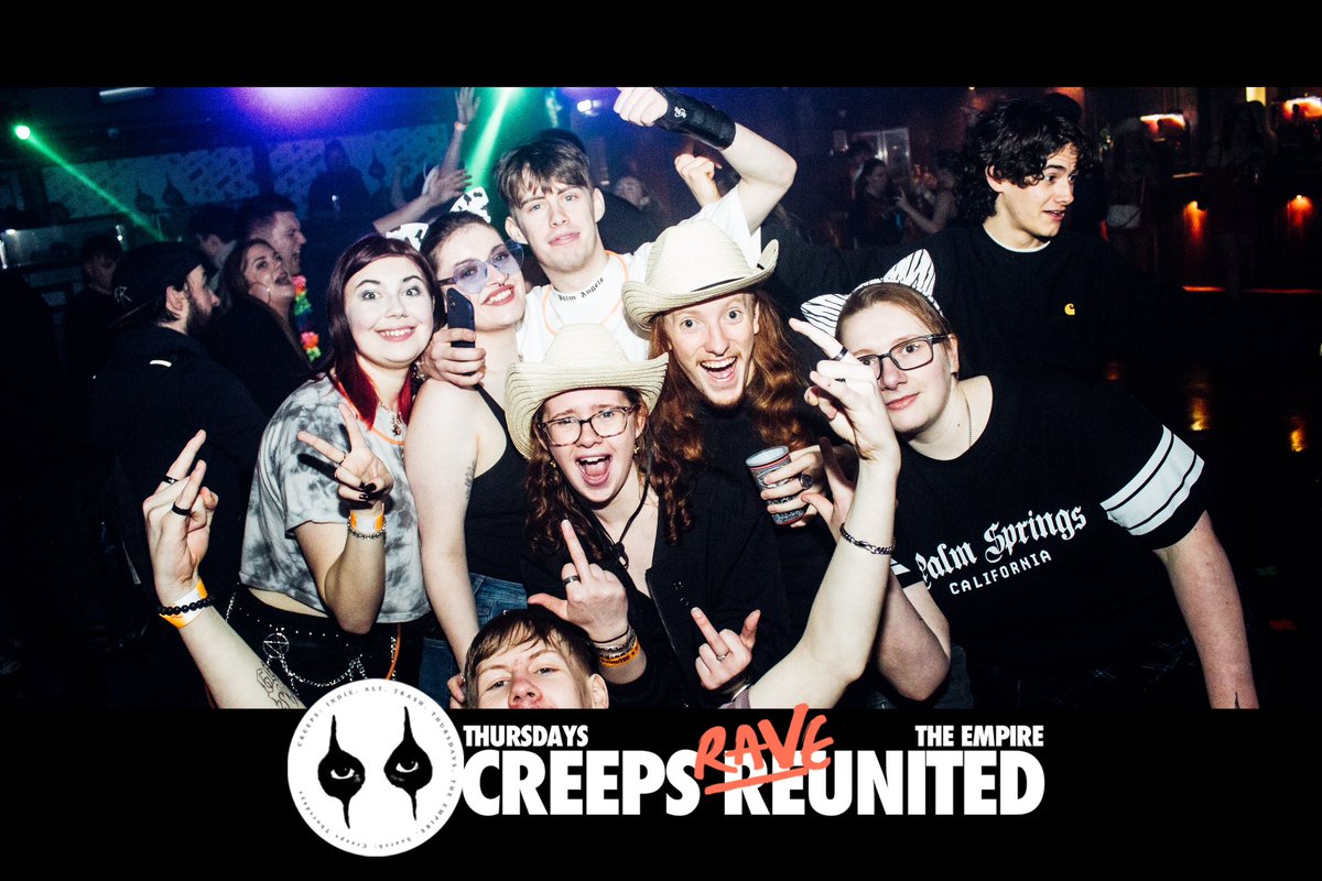Creeps_Thursday's tweet photo. : Heads up for XL Easter Thursday Creeps X Empire next week! 🙌🏻🐇🥚👀🥚 Full set of last nights pics are up on the C R E E P S Facebook 💞✌🏻📸👀 #creepeatraverepeat https://t.co/vLva8MHBOp