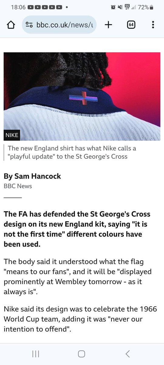 DavidFilce's tweet photo. @Fatbaldbloke1 @BBCNews @Nike think we're stupid. How does it "celebrate the 1966 World Cup team"?

They wore red and white too.

Bin the whole piece of crap

#BoycottNike #sacktheFA https://t.co/GZTKX3j2wT