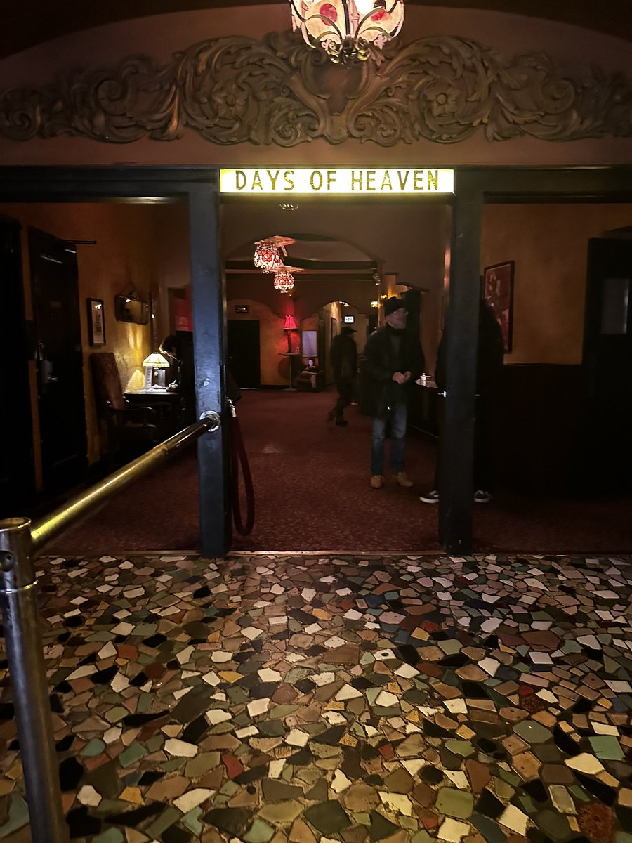 chadwickbacon's tweet photo. The rare “Chicago” double feature of “The Untouchables” and “Days of Heaven” at @musicboxtheatre - Crowd cheered when Connery declared “the Chicago way” but stayed silent when Brooke Adams said “I’m from Chicago” so I whispered “ya!” https://t.co/GwuBgPABAa