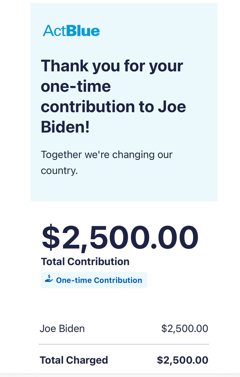 I donated to the guy who doesn’t need my money to pay his lawyers and civil judgements.