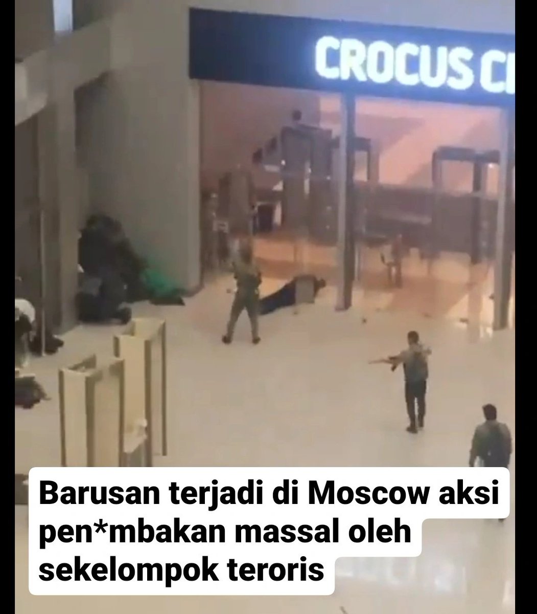 BREAKING NEWS❗
Terjadi aksi teror pen*mbakan massal yang terjadi di Moscow