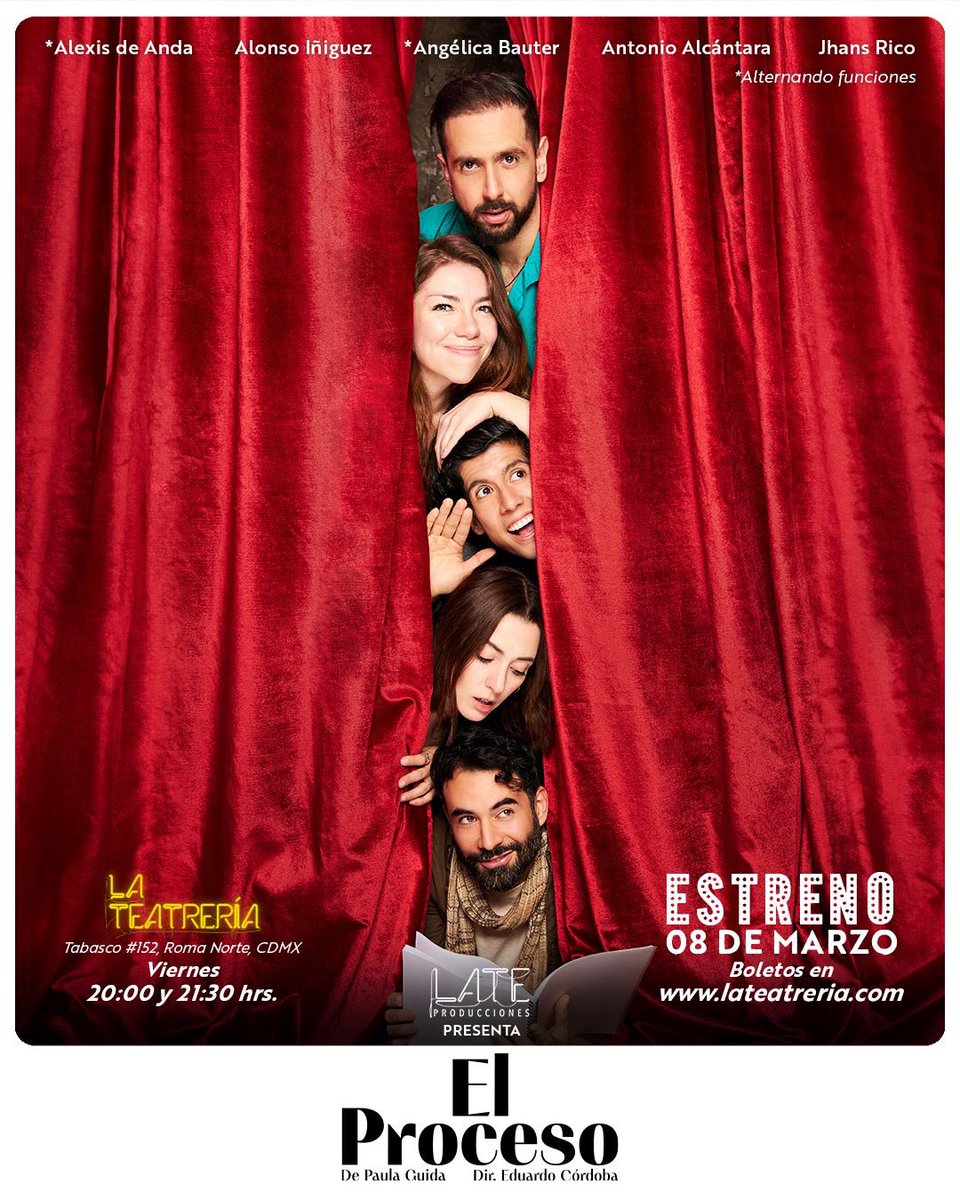 🎭Cinespoilers, les tenemos pases dobles para que disfruten de #ElProceso hoy a las 9:30 PM en la Teatreria

✅Da RT y Fav 
✅Escribe tu nombre completo