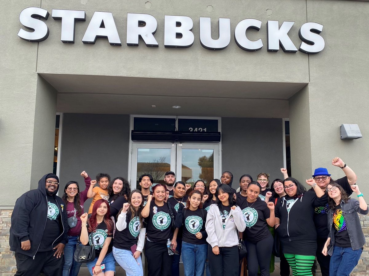 We got that Friday Feelin' 🥳

CONGRATULATIONS to Starbucks partners in Antioch, CA, who just won their union at the Hwy 4 &amp; Hillcrest store!!!!