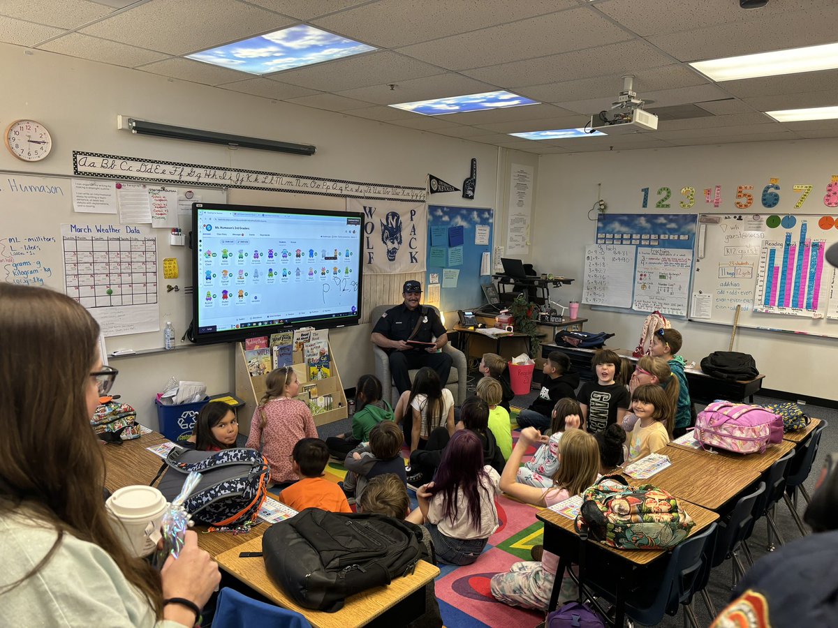 TMFPD's tweet image. What better way to end the week and start spring break, than to read to Brown Elementary third graders for READING WEEK! Thank you for letting us visit. We wish all our students a fun and safe spring break! 🚒🌺🌷🌸 
w/Engine 33 (Foothill Rd) #FutureFirefighter #TMFRProud