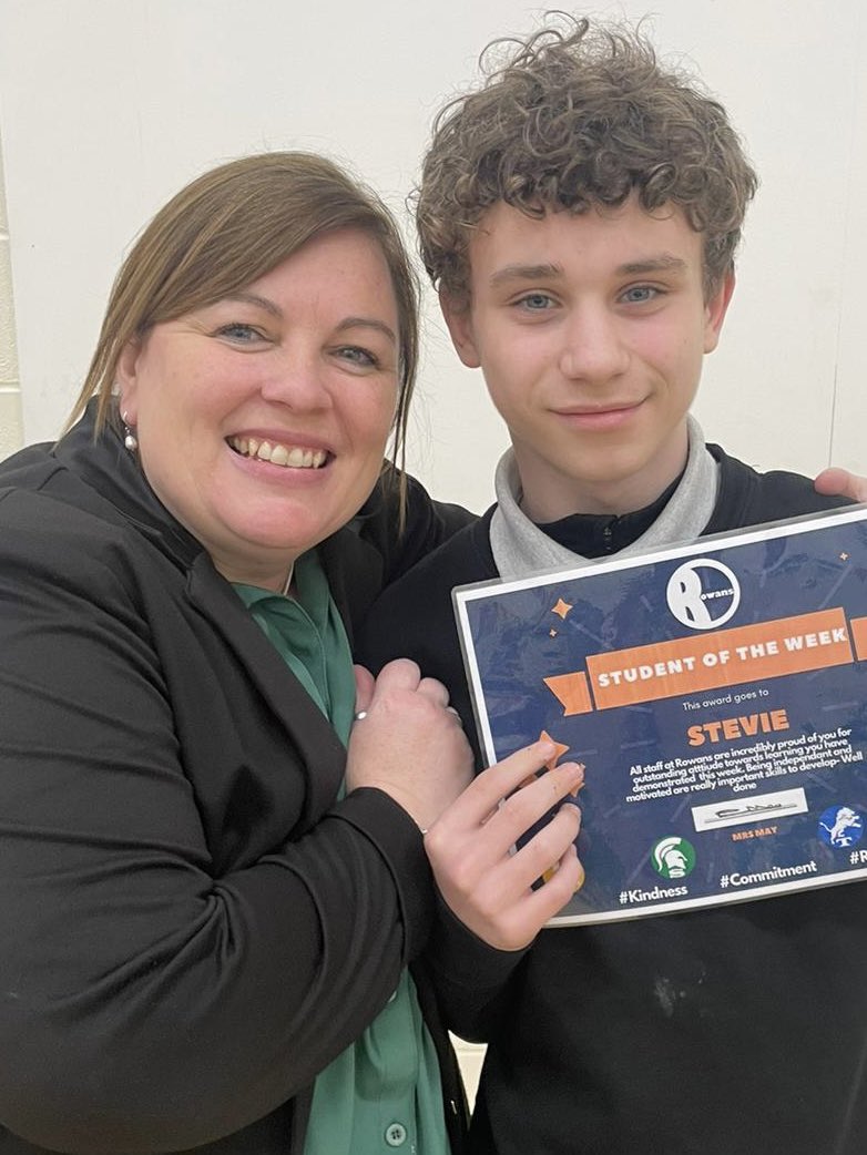 Congratulations Stevie-student of the week!!!! We are so proud of you, you are a wonderful young man, consistently modelling our core values and leading by example. #CoreValues #RoleModel #InspiringChange