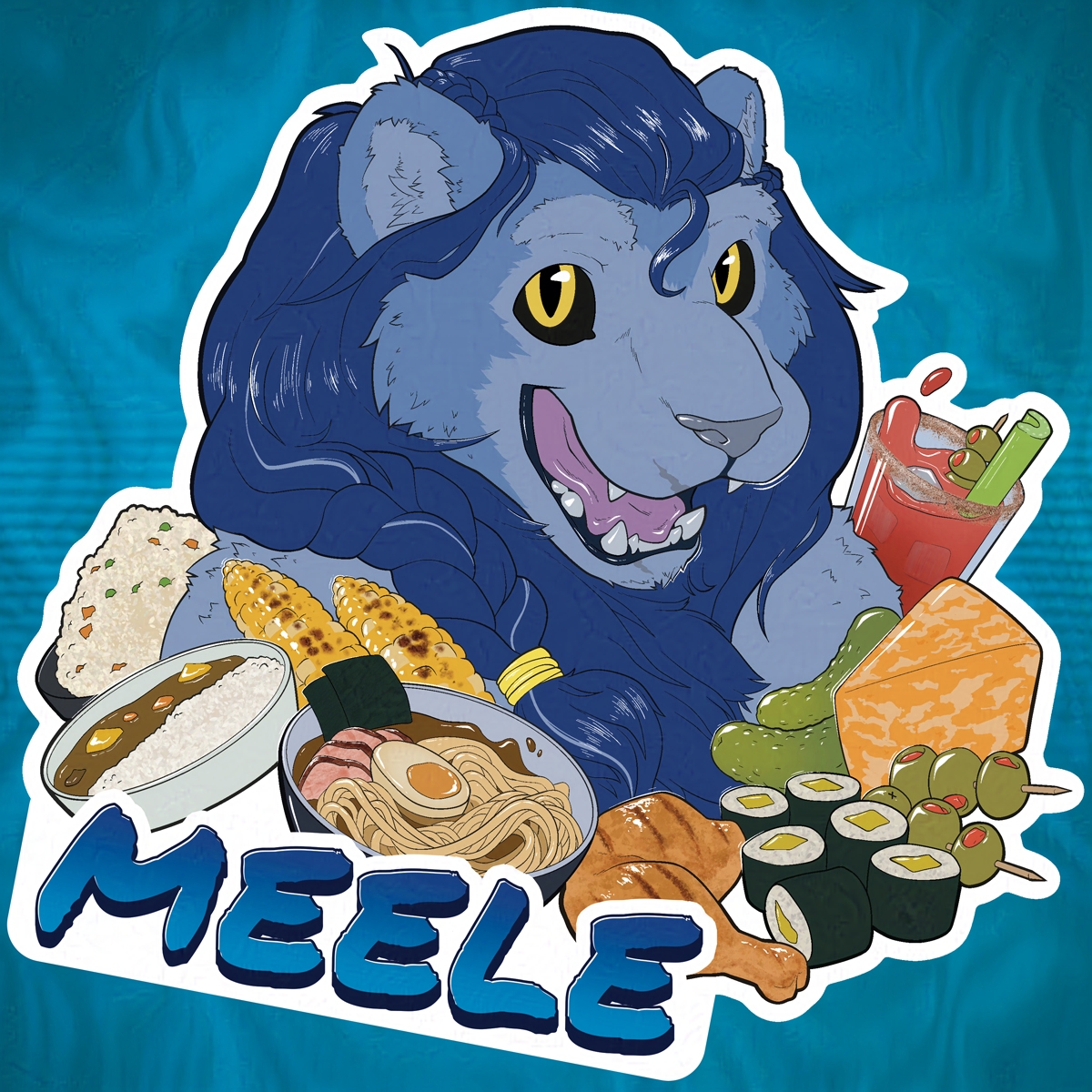 OtterAndOdder's tweet photo. Finished badge art from VF2024! Can't wait to see how the acrylics turn out! https://t.co/4VCT5i7x9a