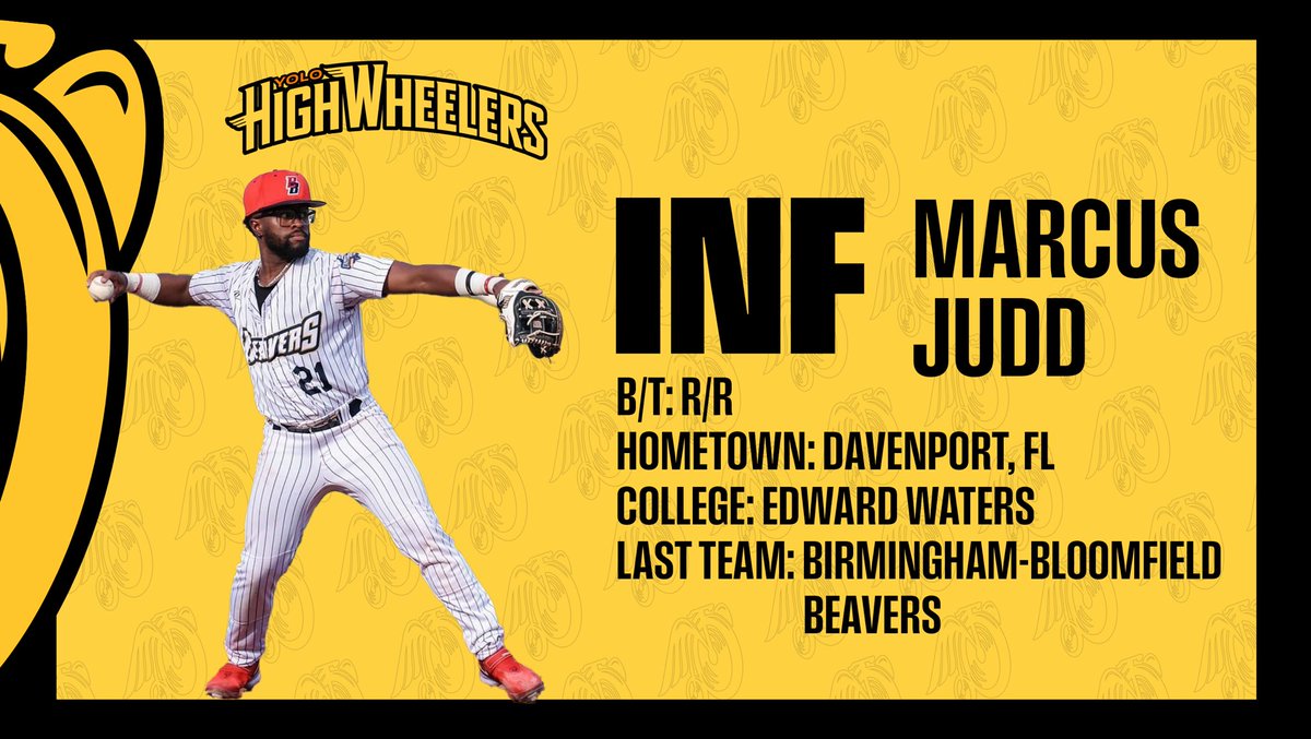Welcome, @marcjudd22! Judd is an IF from Davenport, FL. Attended <a href="/FAMUAthletics/">Florida A&M Athletics</a> (‘17), <a href="/CFedu/">College of Central Florida</a> (‘18) &amp; Edward Waters University (FL) from ‘19-‘21. During his last 3 college seasons he hit a combined .323 &amp; in ‘21 he was selected to Black College Nines Small College Elite 1st Team