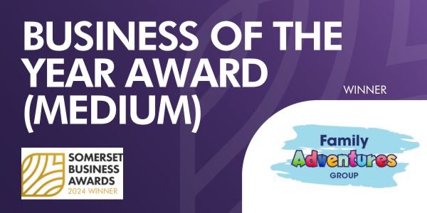 And it’s a hat-trick! The #SBA2024 Medium Business of the Year Award goes to Family Adventures Group – an incredible third win for them this evening! A big thank you to Higos Insurance Services @HigosInsurance for judging the category and well done to runners-up Filbert’s Fine