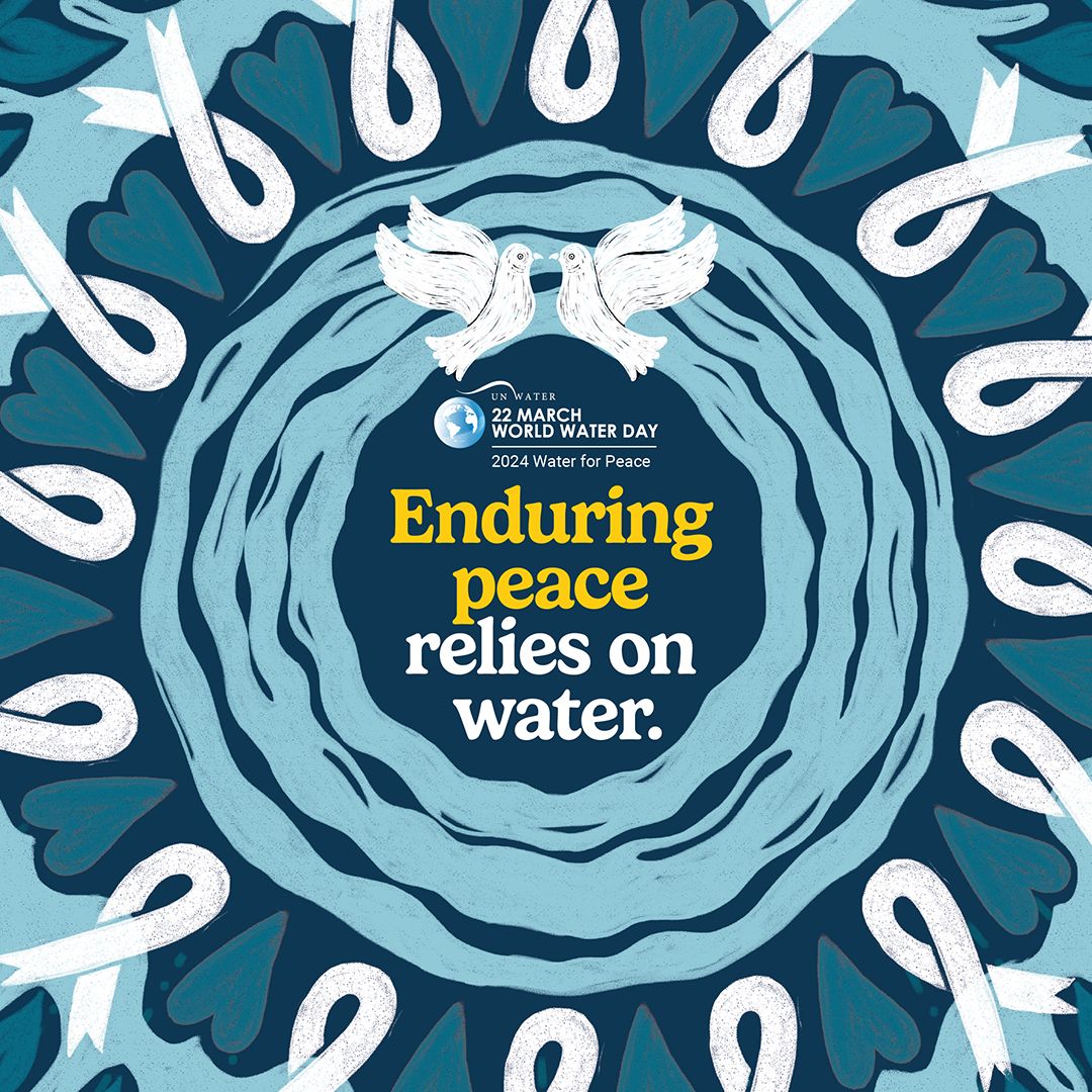 Water has a ripple effect across many global challenges – from climate change to political unrest. This #WorldWaterDay, let's cooperate on water as a catalyst for progress. Water and peace go hand in hand.