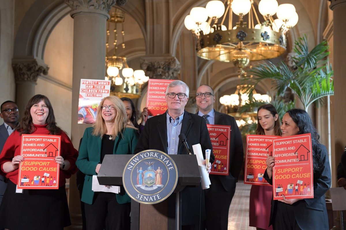 This week's Good Cause Eviction rally sent a powerful message that we need this legislation included in the final budget. It is important that we continue to take actions to stabilize our communities, protect tenant rights, and prevent homelessness.