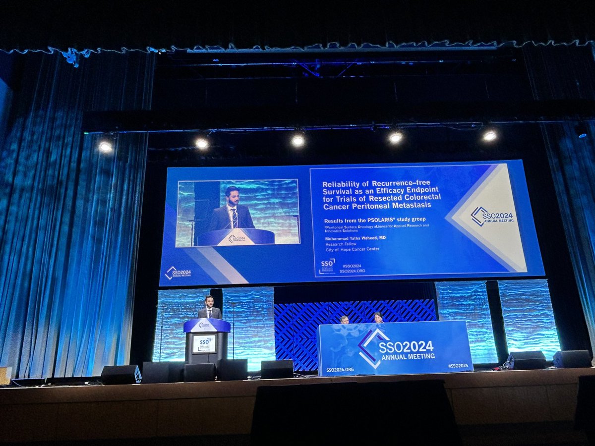 Mustafa Raoof (@mustafaraoofmd) on Twitter photo Rock ⭐️ alert‼️
Incredibly proud of <a href="/mtalhawaheed/">M. Talha Waheed</a> plenary presentation <a href="/SocSurgOnc/">Society of Surgical Oncology</a> #SSO2024 on the optimal endpoints for trials in peritoneal oncology.
A huge collaborative effort from the PSOLARIS study group.. not possible without <a href="/oliviawriting/">Olivia Sgarbura</a> <a href="/LanaBijelicMD/">Lana Bijelic</a> Rock ⭐️ alert‼️
Incredibly proud of <a href="/mtalhawaheed/">M. Talha Waheed</a> plenary presentation <a href="/SocSurgOnc/">Society of Surgical Oncology</a> #SSO2024 on the optimal endpoints for trials in peritoneal oncology.
A huge collaborative effort from the PSOLARIS study group.. not possible without <a href="/oliviawriting/">Olivia Sgarbura</a> <a href="/LanaBijelicMD/">Lana Bijelic</a>