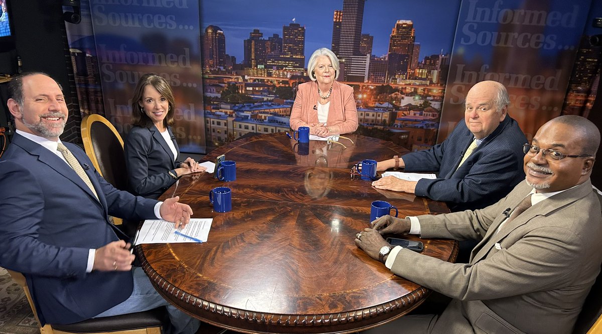 Happy 40th anniversary to WYES’ Informed Sources. A special edition tonight with show founder Marcia Kavanaugh, longtime producer Errol Laborde, Norman Robinson, Dave Cohen &amp; Stephanie Riegel on some of the top stories of 4 decades. Tonight 7:30pm <a href="/WYESTV/">WYES-TV</a> &amp; YouTube.