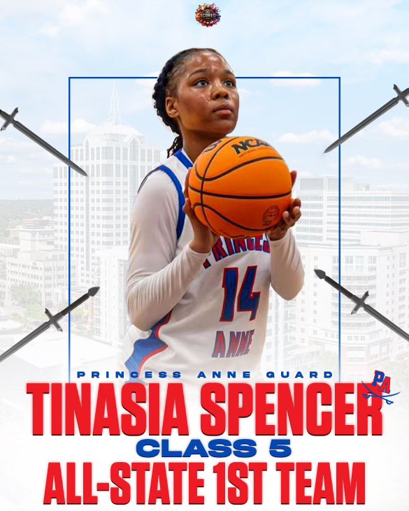 Congratulations 🎉👏 to senior guard @Tae2024 for being selected Class 5 All-State First Team. Spencer averaged 11.5 points, 4.5 rebounds, 3.2 steals, and 2.7 assists in 26 games this year for the Cavaliers. #BlvdQueens ⚔️