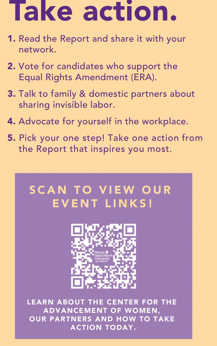 MSMU_LA's tweet image. @heydrnicole closing remarks on how to take action. 

“The QR Code is going to cover how to take action and the Report. 
It covers so much more than we could touch upon today.
Don’t feel daunted by the data – read that Report!”

bit.ly/msmustatusofwo…

#StatusOfWomen